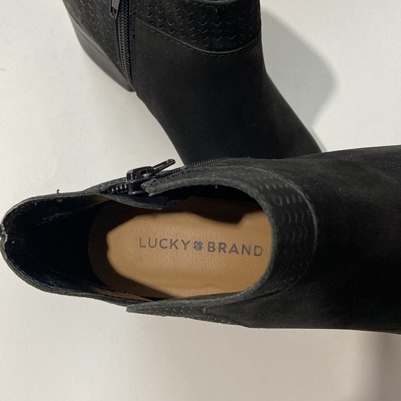 Lucky Brand Booties in Black Suede Leather - Picture 5 of 7